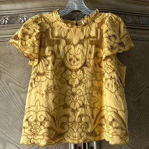 Anthropology Top LIKE NEW!